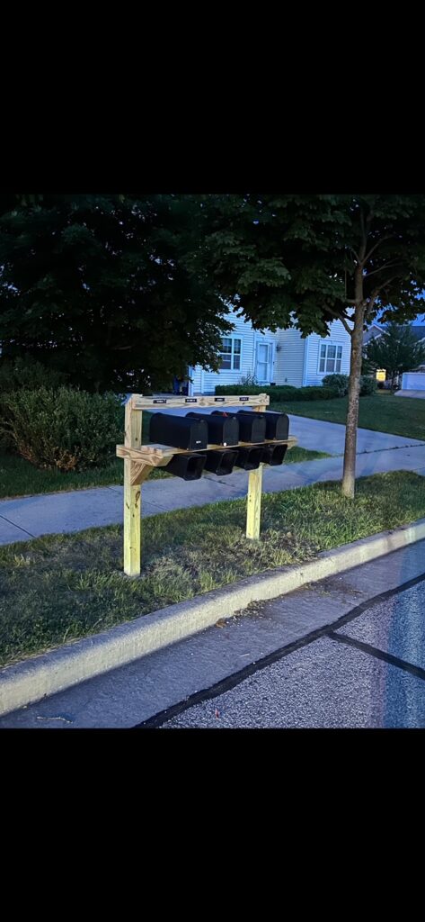 Projects Pictures HOA Mailbox Installation